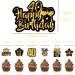 13P Black and Gold 40th Birthday Cake Toppers for Women Men Personalised Happy Birthday Cake Toppers Cupcake Decorations Black Gold Glitter Paper Fairy Cake Toppers for Her Him Birthday Party Supplies - Buy Online on GoSupps.com