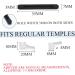 Shop KASESSS 20 Pairs Silicone Glasses Brick Covers - Anti-Slip Comfort Accessories (Black & Transparent) - Buy Online on GoSupps.com