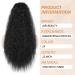 AISI BEAUTY 22 inch Long Curly Drawstring Ponytail Extension for Women | Clip in Wavy Natural Ponytail | (1B) - Buy Online on GoSupps.com
