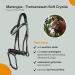 Marengos Soft Crystal Bridle for Horses & Ponies | Anatomically Shaped English Leather Bridle & Accessories in Black - Buy Online on GoSupps.com