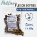 Petlove Meat Softies for Dogs - Grain-Free Training Treats with 63% Meat Content - Goose Flavor (3x200g) - Premium Dog Snacks - Buy Online on GoSupps.com