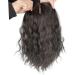 Cloud Wavy Full Head Wear Topper 18x18cm Middle Part Synthetic Head Top Replacement Wig Free Part Clip in Thick Hairpiece (45cm Dark Brown) - Buy Online on GoSupps.com