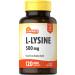 L-Lysine 500mg | 120 Caplets | Free Form Amino Acid | Vegetarian Non-GMO and Gluten Free Supplement | by Sundance