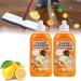 HONGBE Floor Cleaner Jue Fish Powerful Floor Cleaner Natural Decontamination Floor Cleaner with Fresh Lemon Smell Multi-purpose Floor Cleaner Liquid for Cleans Hardwood Tile and Floors (2pcs)