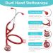 Lightweight Red Stethoscope for Doctors Nurses & Students | Professional Medical & Cardiology Use - Buy Online on GoSupps.com