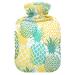 Pineapple Fruit Hot Water Bottle with Cover Hot Water Bottles for Pain Relief Hot Water Bag Hot Pack for Headache 2L