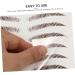 DOITOOL Fake Eyebrow Stickers 9 sheets Shaping Eyebrow Temporary Tattoos Imitation Hairlike Transfer False Artificial Transfers - Buy Online on GoSupps.com