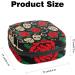 Stylish Storage Bags for Women's Bandages - Sugar Skulls & Roses | Portable Menstruation & First Period Bags for Teens & Women - Buy Online on GoSupps.com