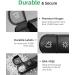 PULIV Weekly Pill Organizer - 7 Day Portable Pill Box with Stylish Bag 28 Compartments for Vitamins & Supplements - Ideal for Men - Buy Online on GoSupps.com