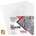 Vellum Paper 8.5 x 11 Translucent Printable - Pack of 50 - Tracing Paper for Drawing 100 GSM Printable Vellum Paper for Invitations - Transparent Paper for Envelopes, Sketching, Wedding Cards White