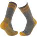 CEREBRO Merino Wool Men's Hiking Socks 4 Pairs - Moisture Wicking Mid-calf Cushioned Socks for Trekking Outdoors - Yellow, Green, Red, Blue - Buy Online on GoSupps.com