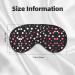 SSIMOO Black Polka Dots Soft Sleep Eye Mask | Breathable Travel Eye Patch for Women | Perfect for Relaxation - Buy Online on GoSupps.com