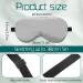 4 Pcs Silk Sleep Mask Set - Adjustable Blackout Eye Masks for Men & Women | Breathable 100% Mulberry Silk | Reduces Puffy Eyes | 4 Colors Available - Buy Online on GoSupps.com