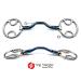 OTTE Ported Blue Sweet Iron mouthpiece Beval / Bevel Horse Bit Snaffle Loose Ring (5.5") - Buy Online on GoSupps.com