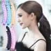 RC Roche 6 pieces of bananas hair clips holder hair clip with teeth vintage thick hair French cursing medium transparent multifolitis 1 piece (6 Pack) transparent multifake