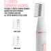 Brookstone Eyebrow Razor for Women - Facial Hair Removal Tool with 2 Trimmer Guards - Portable and Effective - Buy Online on GoSupps.com