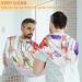 Buy Poppy Flower Beard Bib Apron - Non-Stick Waterproof Hair Catcher for Men | Perfect Grooming Gift with Suction Cups - Buy Online on GoSupps.com