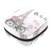 Menstruation bag with zipper women's napkin bag tampons collection bags for women and girls (Paris Eiffel Tower and Bicycle with Balloons)