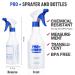 Airbee 16 Oz Plastic Spray Bottles 2 Pack - Professional Empty Spraying Bottles for Cleaning, Plants, Pets - Adjustable Nozzle, Measurements - Mist Water Sprayer - Buy Online on GoSupps.com