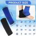 Nuanchu 2 Pairs Kids Ankle Brace Kids Ankle Compression Socks Elastic Ankle Compression Sleeve Sports Ankle Support Brace for 5-12 Years Kids (Blue Black 2 Pairs) One Size 2 Blue Black - Buy Online on GoSupps.com