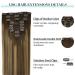 Doores Clip In Extensions - 24 Inch Balayage Chocolate Brown to Caramel Blonde 150g Remy Human Hair 9 Pieces - Buy Online on GoSupps.com