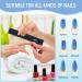 12 Pcs Professional Nail Files | 60/60 Grit for Acrylic & Gel Nails | Double Sided Emery Board | Reusable Coarse File for Home & Salon Use - Buy Online on GoSupps.com
