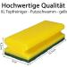 Professional Quality Plastered Sponge XL Pot Cleaner | Jumbo Flush Cleaning Sponge | 60s Pack - 15.5 x 6.8 x 4 cm - Yellow/Green - Buy Online on GoSupps.com