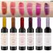 ALIVER Wine Lip Tint 6 Colors/Set  Waterproof Long Lasting Lip Stain  Non stick Cup Lip Gloss  Light Color 1