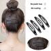 30PCS Black Oval Contour Hair Clips - Metal Snap Hair Barrettes for Women and Girls - Non Slip Hair Accessories for Styling - Buy Online on GoSupps.com