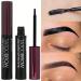 Semi-Permanent Eyebrow Gel - Waterproof Long-Lasting Black Brown Tattoo Easy Peel-Off Sweatproof Brow Tint for Flawless Brows (M Orange) M Orange - Buy Online on GoSupps.com