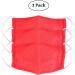 Lofbaz Reusable Cotton Fabric Masks - Vibrant Red 3 Pack for Adults | Washable & Comfortable - International Shipping Available - Buy Online on GoSupps.com
