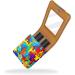 Travel Lipstick Organizer Case | Portable Makeup Bag with Mirror | Colorful Rainbow Design for Easy Cosmetics Storage - Buy Online on GoSupps.com