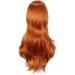 Colorful Panda 28 Inch Long Curly Full Hair Wig with Side Bangs for Women - Ginger Orange | Anime Cosplay Halloween Costume Party - Buy Online on GoSupps.com