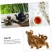 Zerodeko Brass Decor Tea Pet Cow Good Luck Miniature Ornament Office Desk Decor Ox Tea Figurines for Prosperity Statue Chinese Lucky Coins Ox Decor Cow Statue Animal Resin Lunar Calendar - Buy Online on GoSupps.com