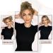100% Human Hair Messy Rose Bun Hair Piece for Women - Brown with Warm Blonde Highlights - Buy Online on GoSupps.com