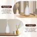 Buy GUKKK White Ceramic Aroma Diffuser for Essential Oils - Adjustable Fog 7 Colors LED Timer - Perfect for Bedrooms Yoga & Office (100ml) - Buy Online on GoSupps.com
