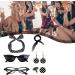 Polka Dot Headbands for Women - 1950s Headbands and Drop Earrings Set - Print Dangle Earrings with Vintage Hair Bands Chiffon Scarf Cat Eye Glasses - Buy Online on GoSupps.com
