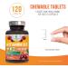 High Potency Vitamin D3 + K2 (MK-7) 2-in-1 Formula - 120 Chewable Tablets for Heart, Bone & Immune Health - Buy Online on GoSupps.com