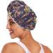 Super Absorbent Hair Drying Towel - 2 Pack Flower Beads Turbans for Quick Drying - Women's Hair Wraps with Button Twist - Buy Online on GoSupps.com