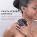 Silicone Body Scrubber Shower Bath Brush - Hygienic & Long Lasting for Gentle Exfoliation - 1 Pack, Black - Buy Online on GoSupps.com
