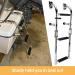 Artilife Stainless Steel Foldable Boat Ladder | Marine Pontoon 2+1 Step with Rubber Grip & Mounting Screws - Buy Online on GoSupps.com
