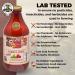 Papa Vince Low Acid Tomato Sauce - No Onion/Garlic/Sugar - Fresh Sicilian Recipe, 11.6 oz (4 Pack) - Buy Online on GoSupps.com