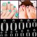 PAGOW 600Pcs Clear Acrylic False Toe Nail Tips | French Full Cover DIY Toenails for Women | Nail Art Salon Quality - Buy Online on GoSupps.com