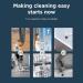 Bathroom Scrubber with Long Handle Cordless Electric Bathroom Scrubber Adjustable Extension Handle Brush for Cleaning Bathroom Suitable for Bathroom Cleaning Etc. - Buy Online on GoSupps.com