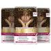 L'Or al Paris Permanent hair color 100% gray -hair cover hair dyet with coloring shampoo and 3 -way care cream color excellence cream 4.3 golden brown 3 x 268 g No. 4.3 - golden brown pack