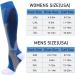 Double Couple Compression Stockings - 4 Pairs (20-30 mmHg) for Men & Women | Black Blue White Red | L-XL - International Shipping Available - Buy Online on GoSupps.com