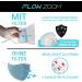 FLOWZOOM Washable Fabric Masks - Adjustable Blue Face Mask for Mouth & Nose Protection | Size L - International Shipping Available - Buy Online on GoSupps.com