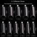 AUERVO 110 PCS Clear Square Nail Tips | Full Cover Acrylic False Nails | Long Coffin Shape | Traceless & Transparent with Box | 11 Sizes | For Women, Girls, Nail Salons & DIY Nail Art - Buy Online on GoSupps.com