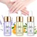 Oveallgo Huile riche en vitamines pour cuticules et cuticules des ongles s rum fortifiant pour la croissance des ongles renforce l'huile des ongles favorise la croissance rapide des ongles (mixte)