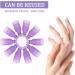 Hanyousheng 10 PCS Acrylic Nail Art Soak Off Clip Cap - Purple Gel Polish Remover Wrap Tool - Buy Online on GoSupps.com